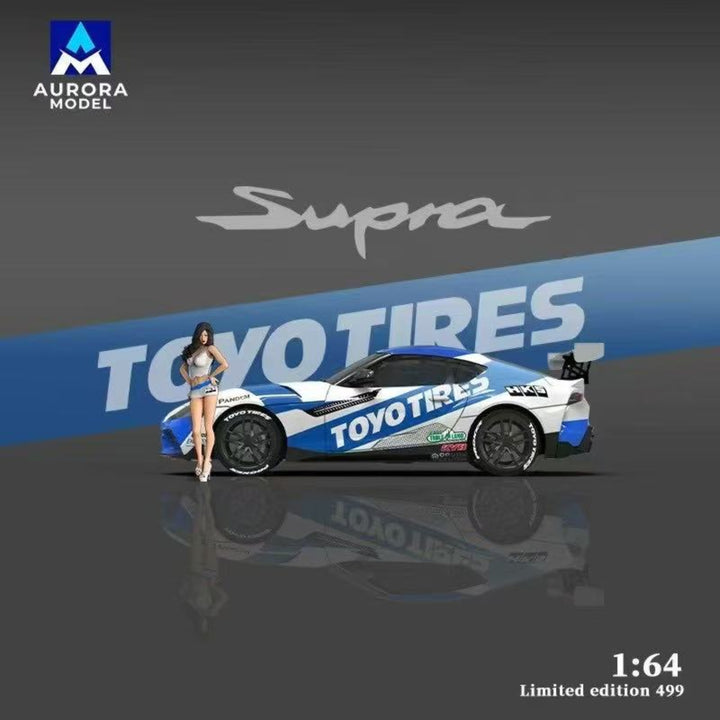 [Preorder] Aurora Model 1:64 Toyota Supra A90 Oriental Tires D1GP Drift Racing (4 Versions)