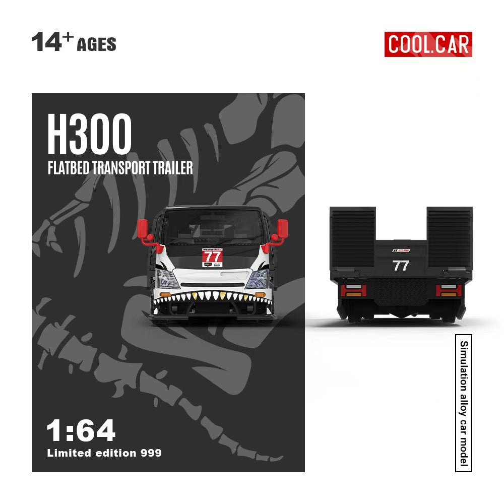 Cool Car 1:64 Hino H300 Flatbed Trailer - Bone Dragon 