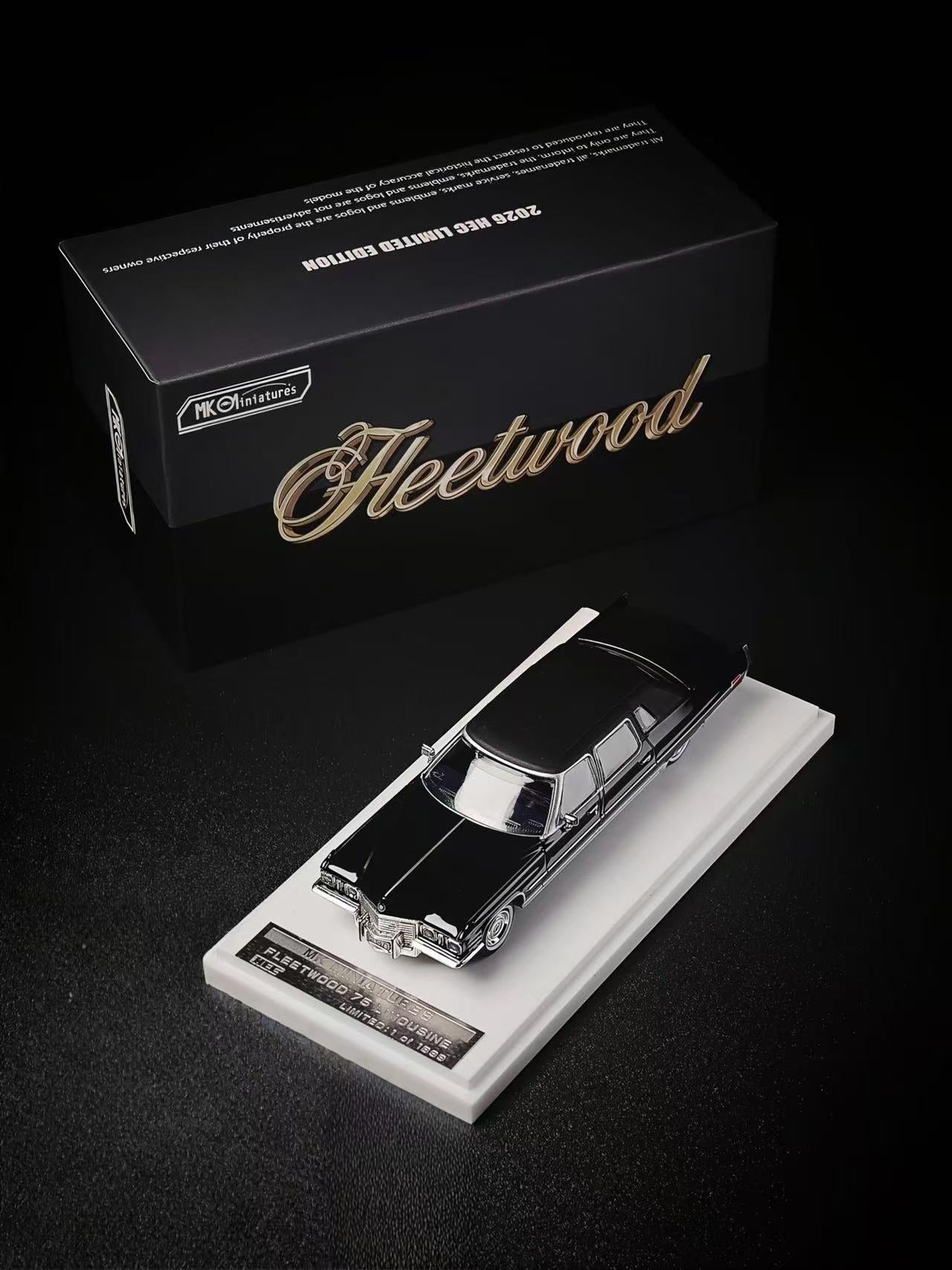 Preorder] MK Miniatures 1:64 Cadillac Series 75 Fleetwood Black