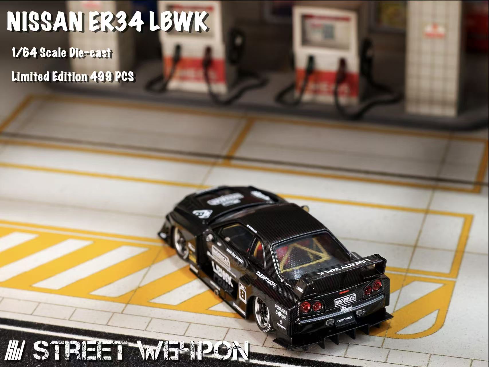 Street Weapon 1/64 LBWK ER34 Metallic Blue – Tokyo Station