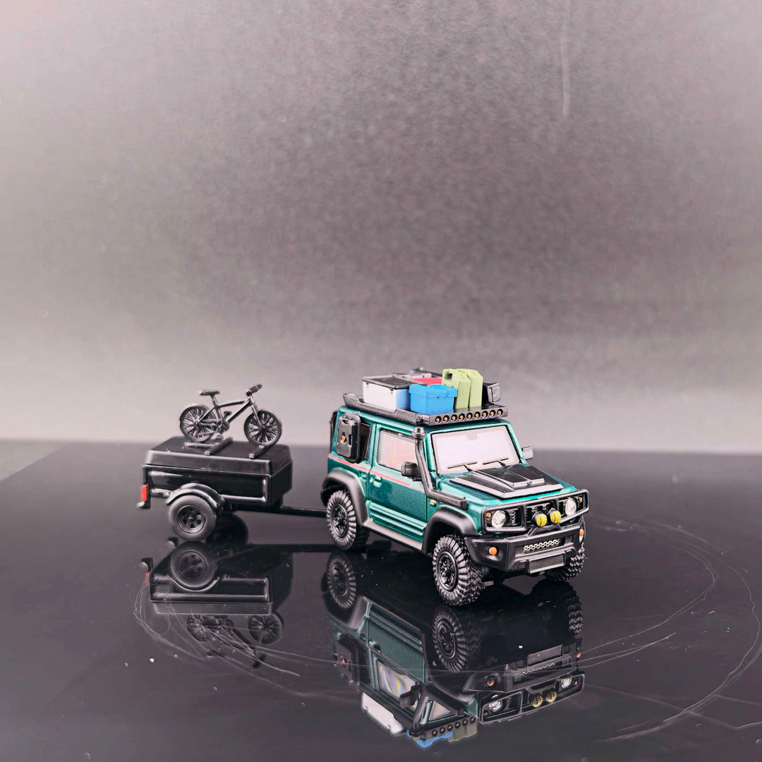 [Preorder] Fine Works64 1:64 Modified Suzuki Jimny Model  Emerald Metallic Green