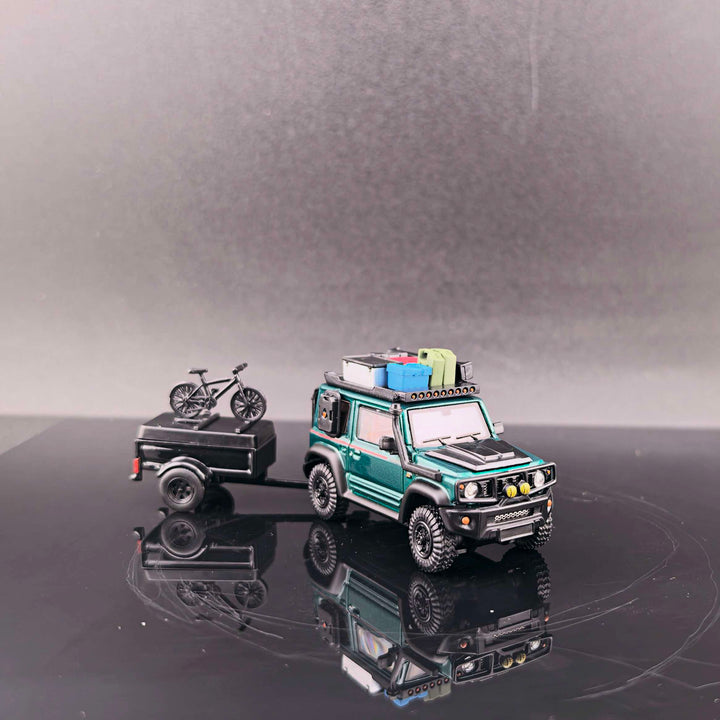 [Preorder] Fine Works64 1:64 Modified Suzuki Jimny Model  Emerald Metallic Green