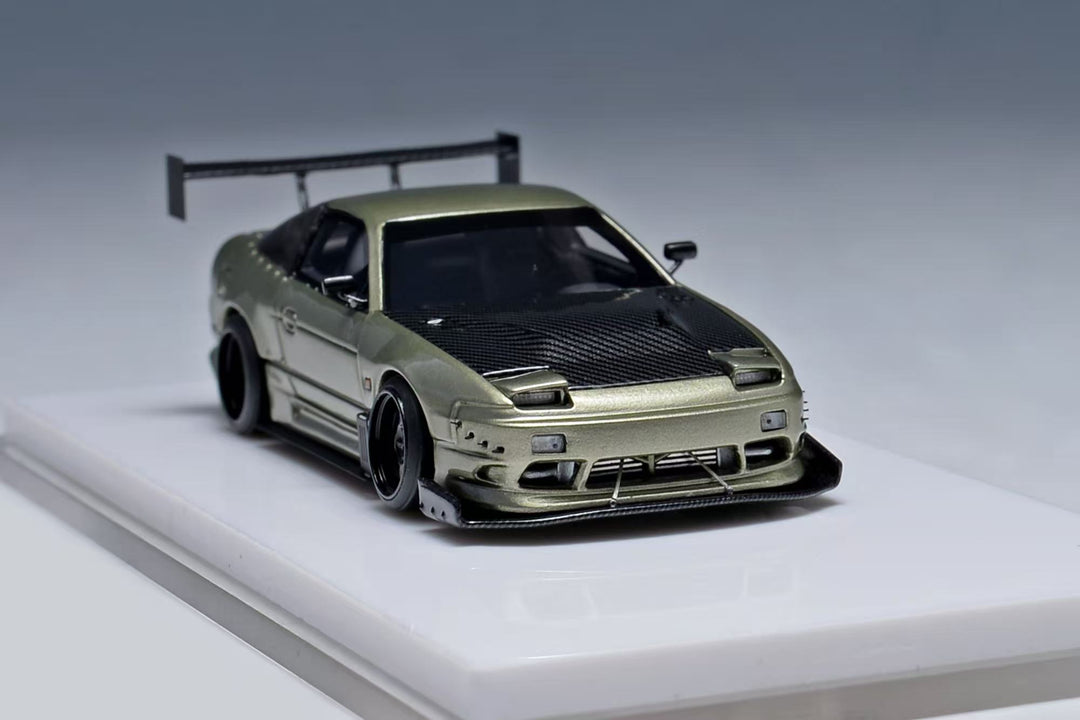 [Preorder] 404error X old school 1:64 Nissan 240sx Streetcar Modified Emerald Green Carbon Cover