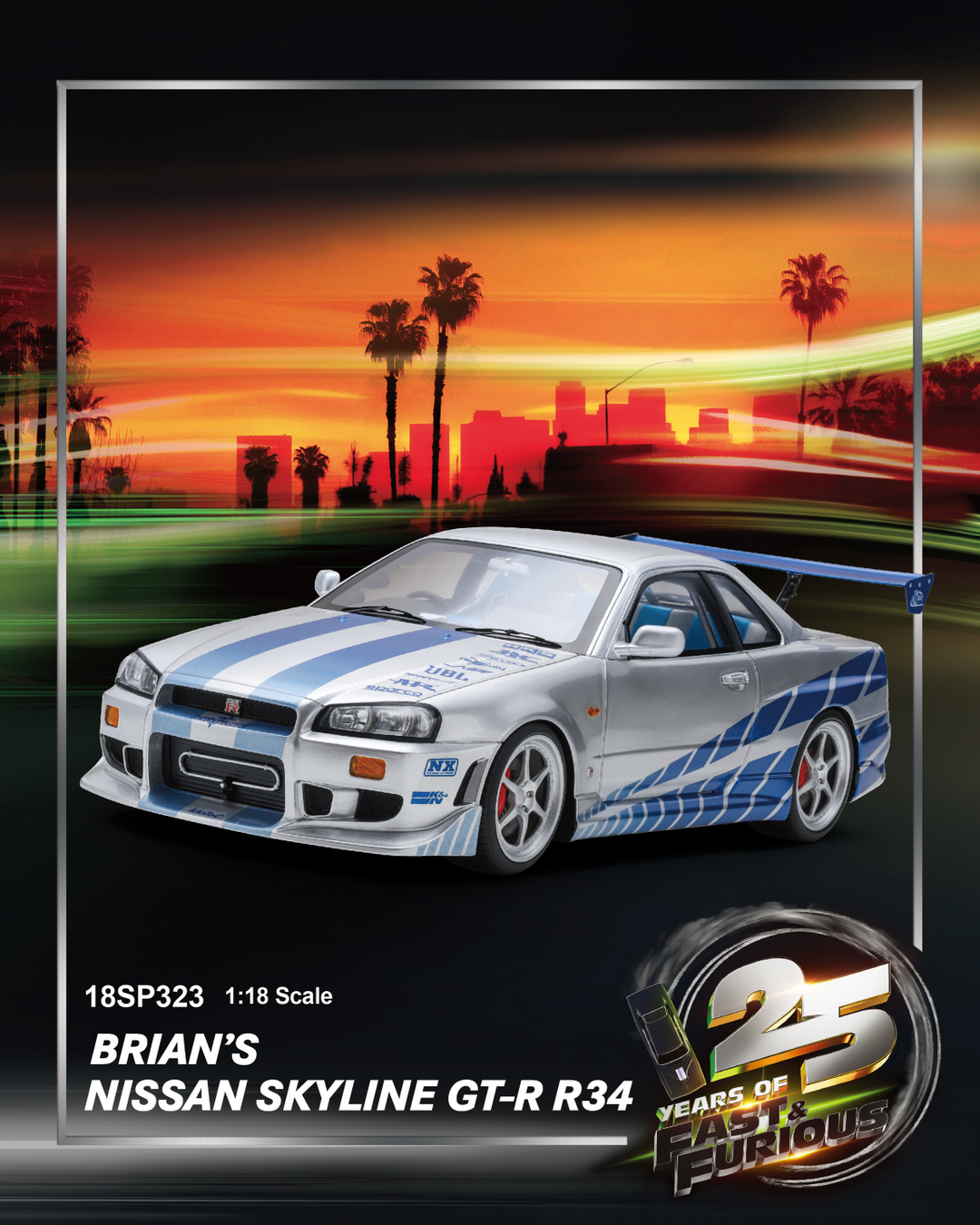 Preorder] Spark 1:18 Spark 1:64 Nissan Skyline GT-R R34 Fast