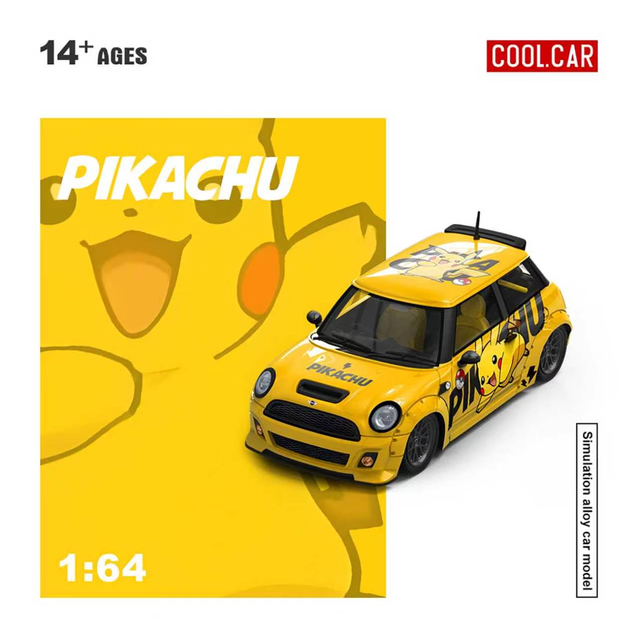 Preorder] Cool Car 1:64 Mini Cooper Pikachu Livery CC643648
