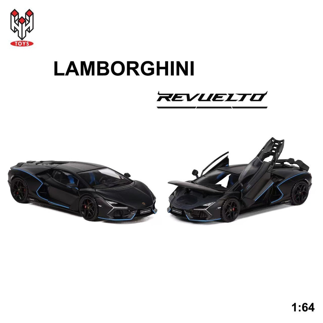 [Preorder] HungHing Toys 1:64 Lamborghini Revuelto Black HS006-08