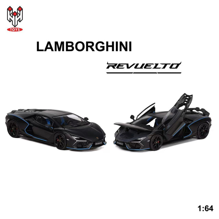 [Preorder] HungHing Toys 1:64 Lamborghini Revuelto Black HS006-08