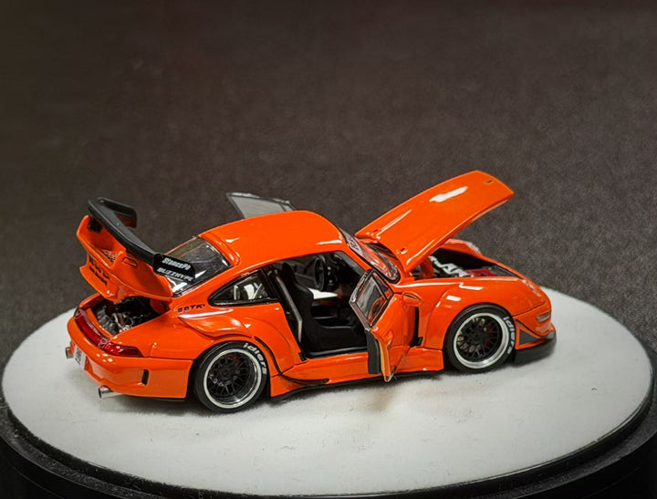 [Preorder] PGM 1:64 Porsche RWB 993 Thermal Orange PGM-640315 (2 Versions)