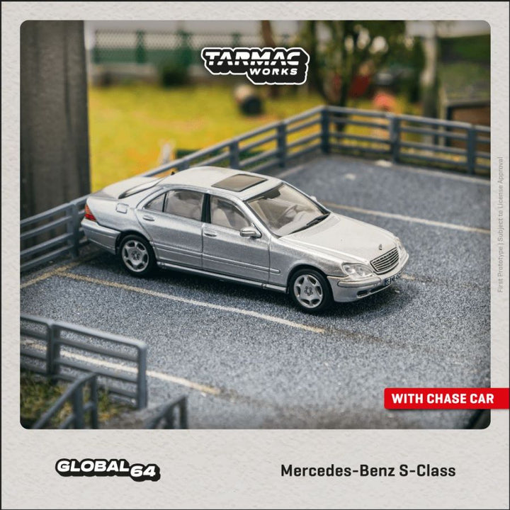 [Preorder] Tarmac Works 1:64 Mercedes-Benz S-Class Brilliant Silver Metallic T64G-072-SL