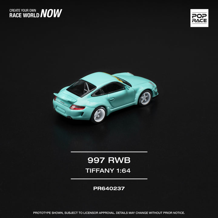 [Preorder] POPRACE 1:64 Porsche RWB 997 TIFFANY BLUE Tiffany Blue PR640237