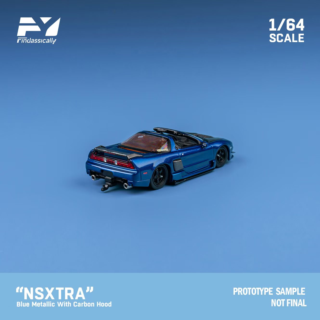 Findclassically 1:64 Honda NSX TRA Transparent Blue (2 Versions