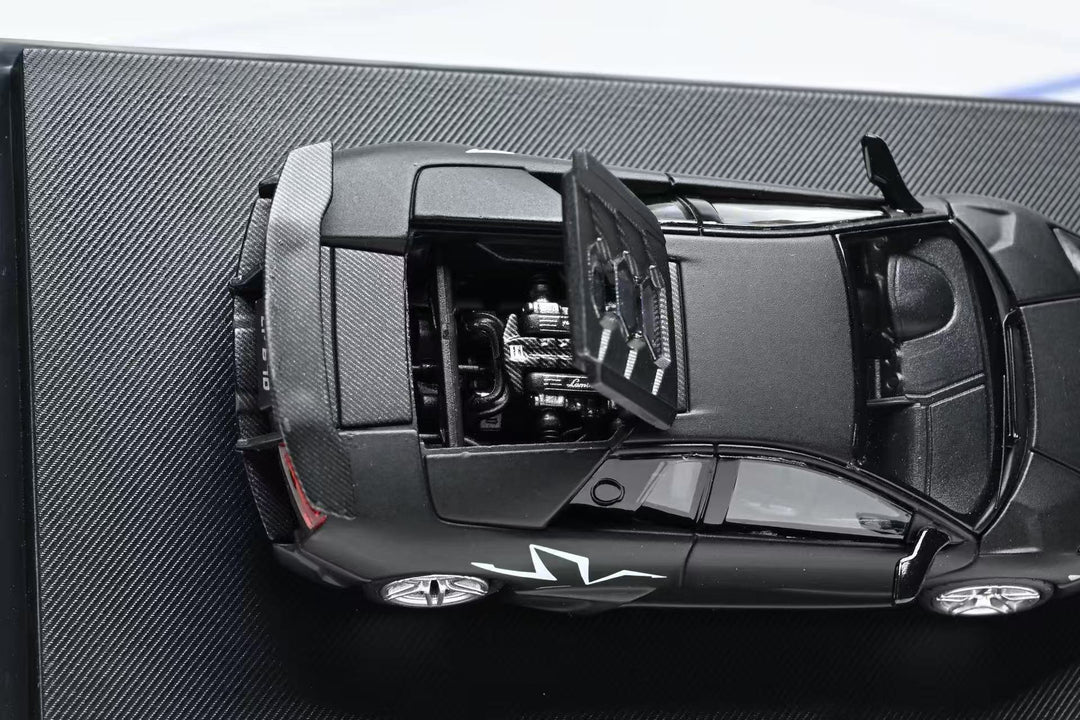 [Preorder] High Rev Model 1:64 Lamborghini Murcielago LP670-4 SV Nero Nesoi Matte