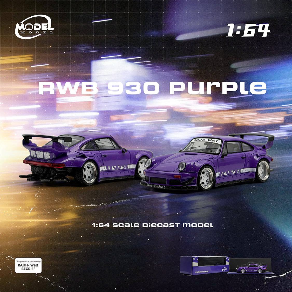 Preorder] Model Model 1:64 Porsche RWB 993 and 964 Idlers (2