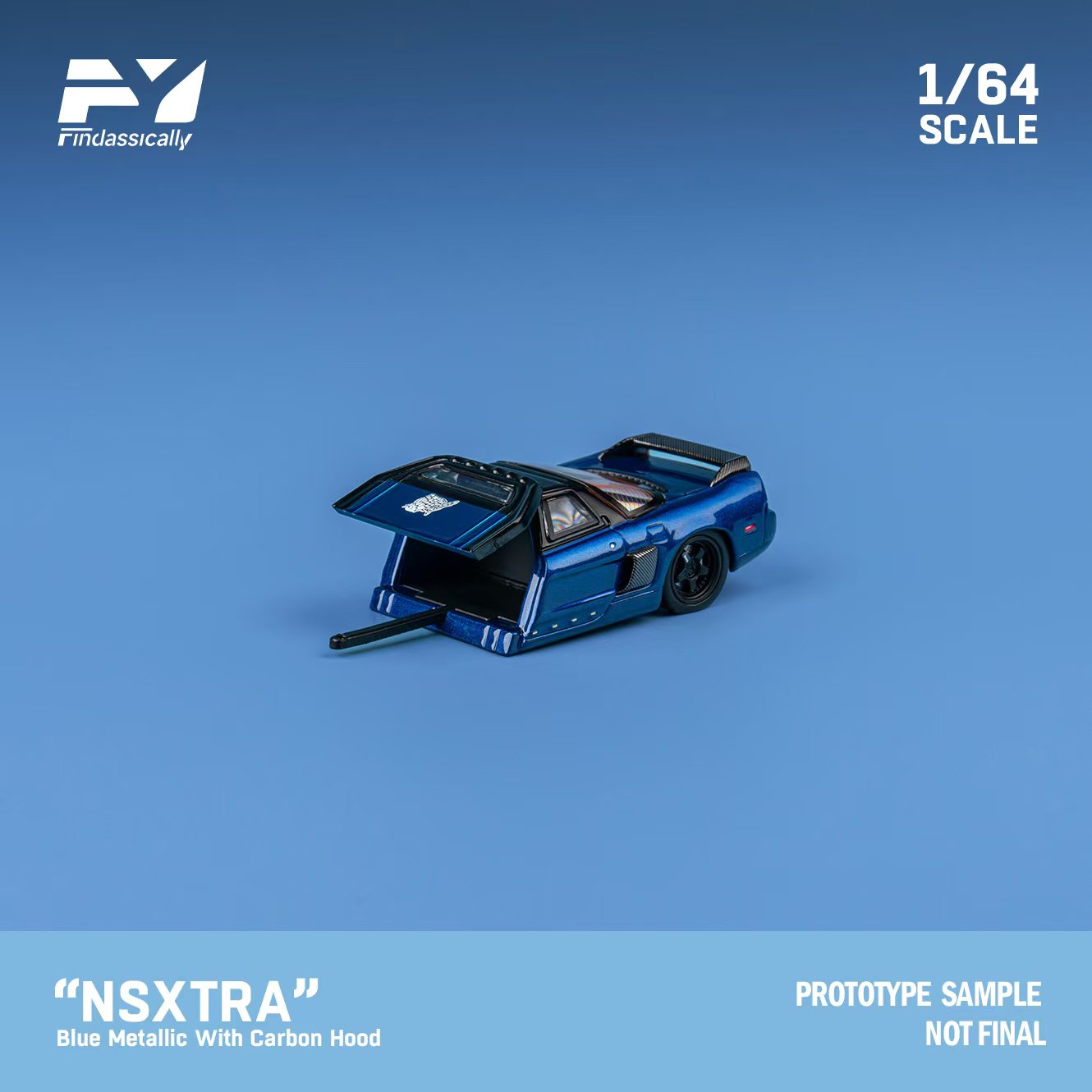 Findclassically 1:64 Honda NSX TRA Transparent Blue (2 Versions