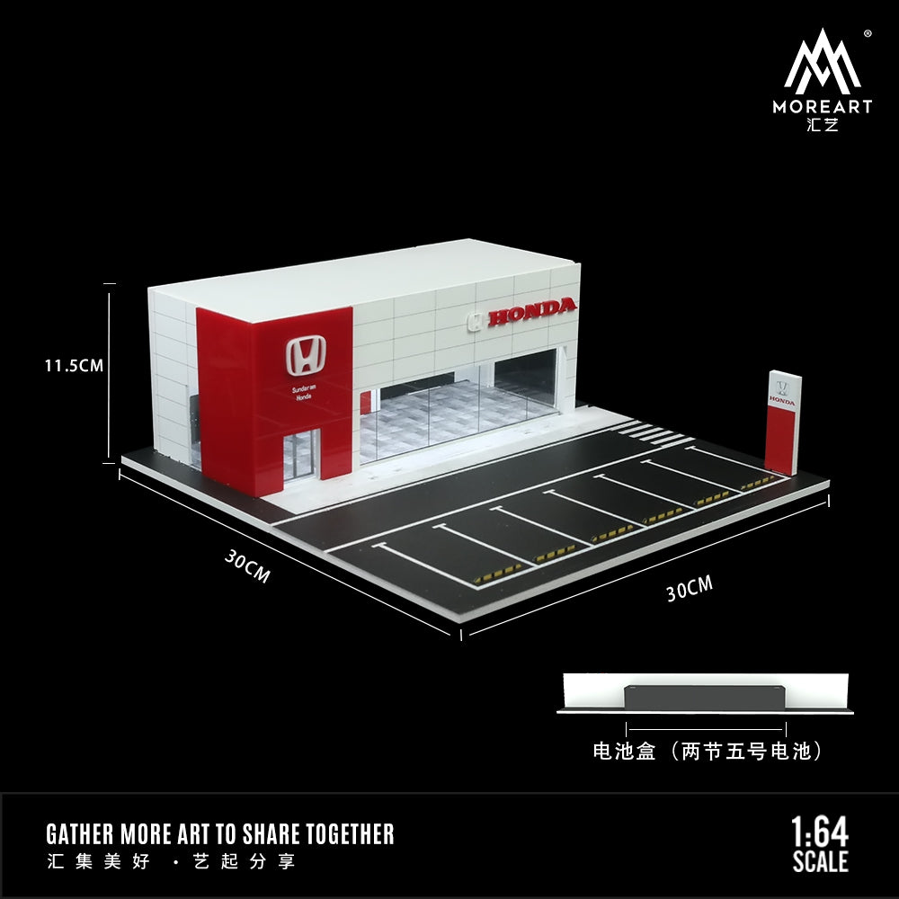 MoreArt 1:64 Honda 4S Showroom Scene Model MO936011 – Horizon Diecast