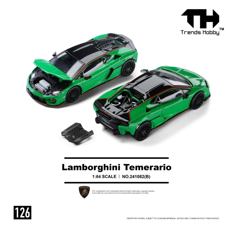 Preorder] Trends Hobby 1:64 Lamborghini Temerario - Green 241082(B