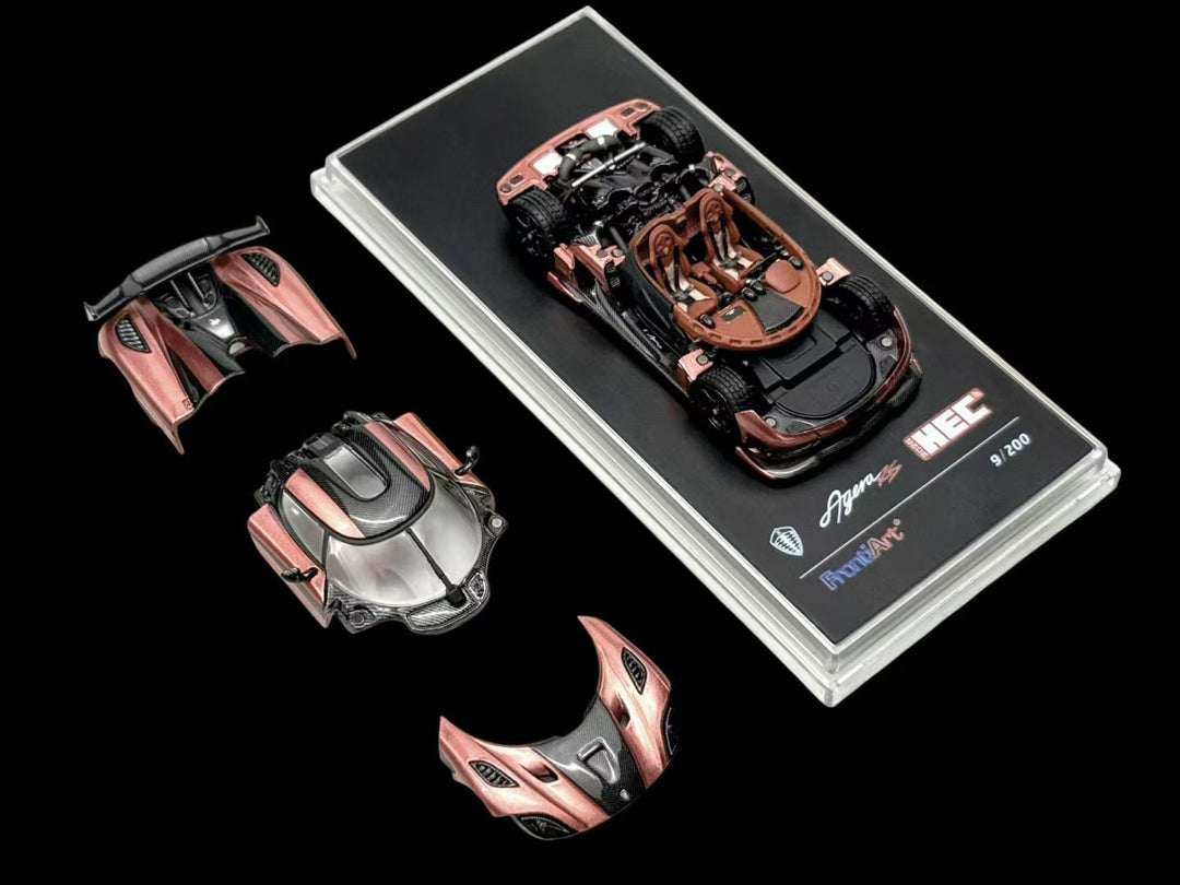 [Preorder] FrontiArt 1:64 HEC exclusive Koenigsegg Agera RS Brown-Gold