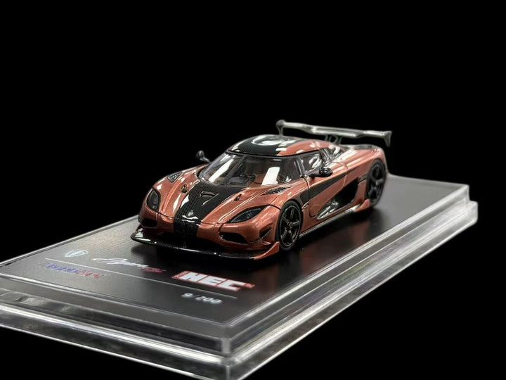 [Preorder] FrontiArt 1:64 HEC exclusive Koenigsegg Agera RS Brown-Gold