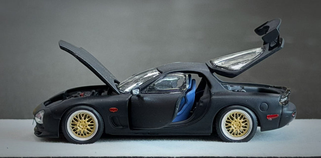 [Preorder] PGM 1:64 Mazda RX-7 Black pgm-640805 (2 Versions)