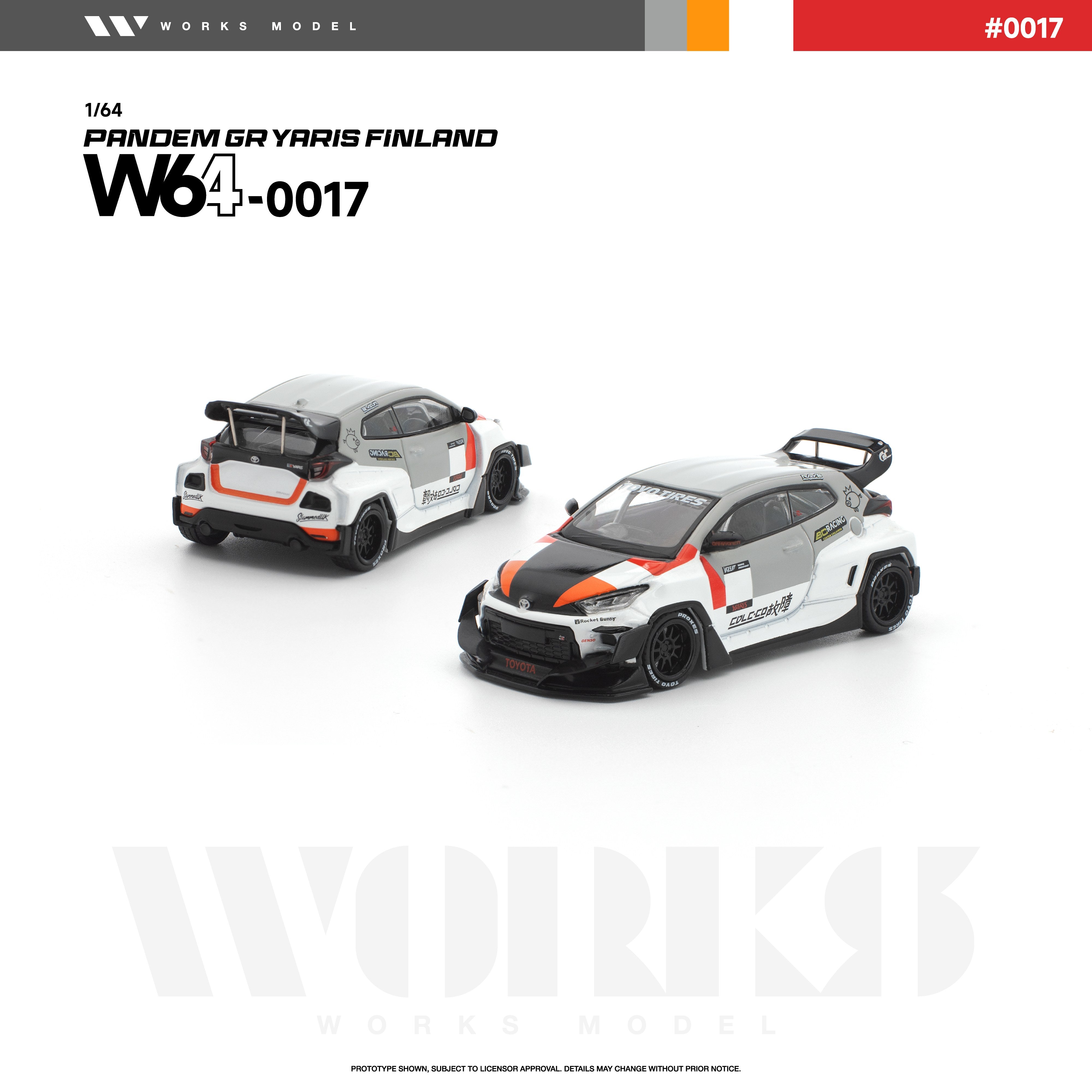 Preorder] Works Model 1:64 Toyota GR Yaris PANDEM Rocket Bunny