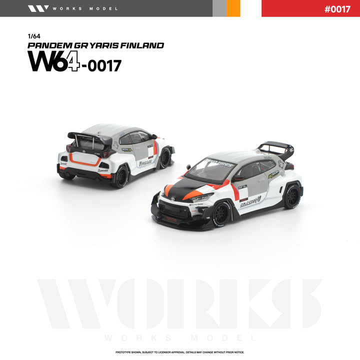 [Preorder] Works Model 1:64 Toyota GR Yaris PANDEM Rocket Bunny W640017