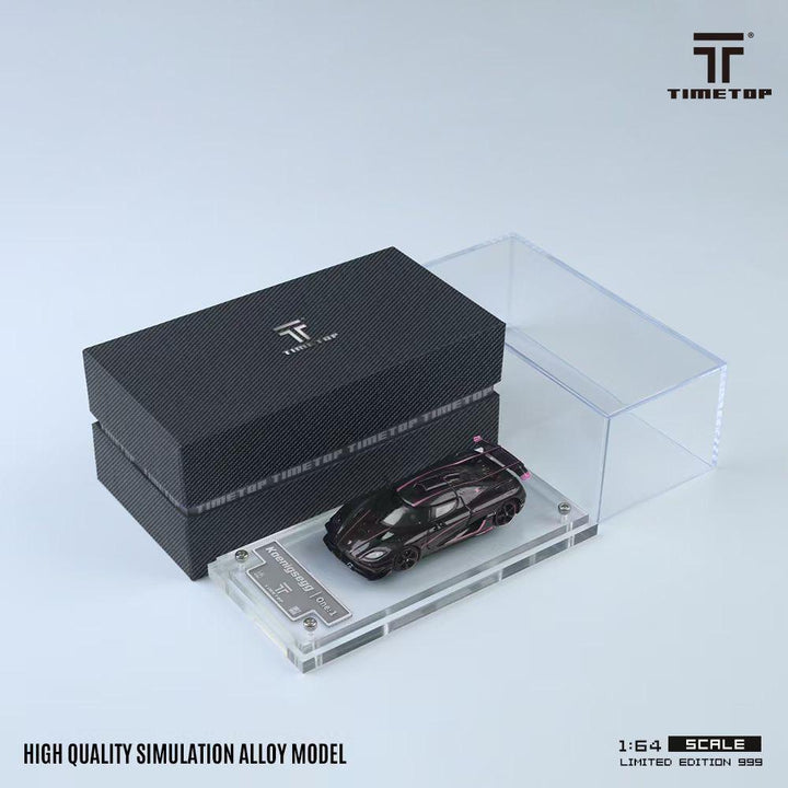 Time Top 1:64 Koenigsegg One:1 Carbon Gold / Pink (2 Colours)