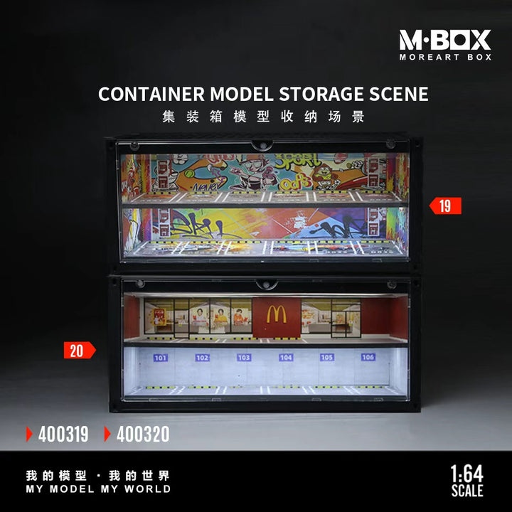[Preorder] MBOX 1:64 CONTAINER MODEL STORAGE SCENE (2 Versions) MB400319/MB400320