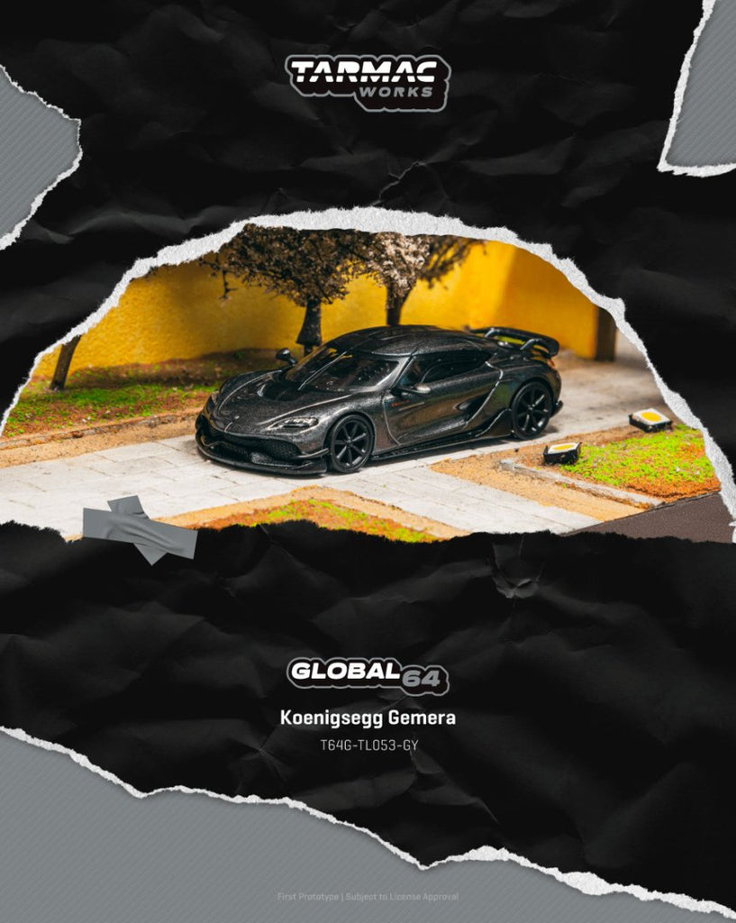 Preorder] Tarmac Works 1:64 Koenigsegg Gemera Grey T64G-TL053-GY