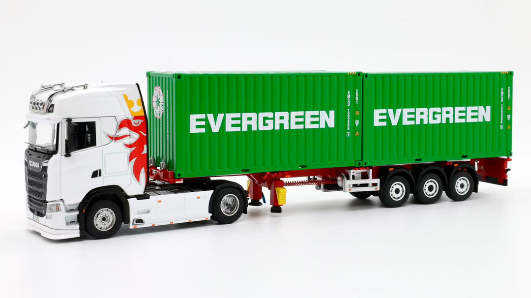 [Preorder] Tubro Truck 1:64 Scania 730S 4x2 Trailer With Extendable Container Trailer Set (6 Versions)