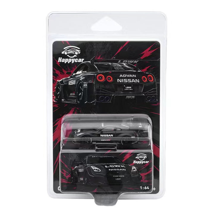 [Preorder] HappyCar 1:64 JDM LBWK GT-R35 Modified Version (2 Versions)