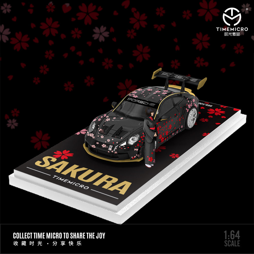 [Preorder] TimeMicro 1:64 Porsche 911 992 GT3 RS SAKURA livery (3 Versions)