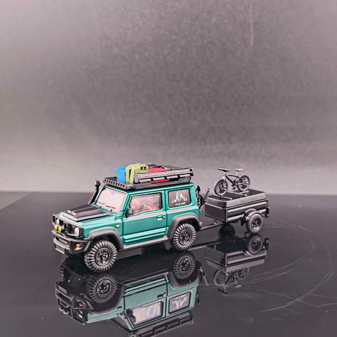 [Preorder] Fine Works64 1:64 Modified Suzuki Jimny Model  Emerald Metallic Green