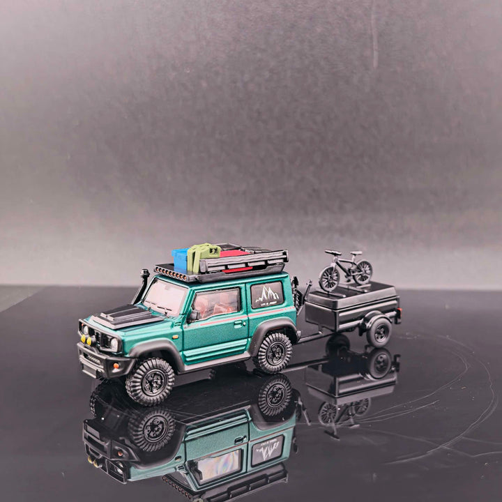 [Preorder] Fine Works64 1:64 Modified Suzuki Jimny Model  Emerald Metallic Green