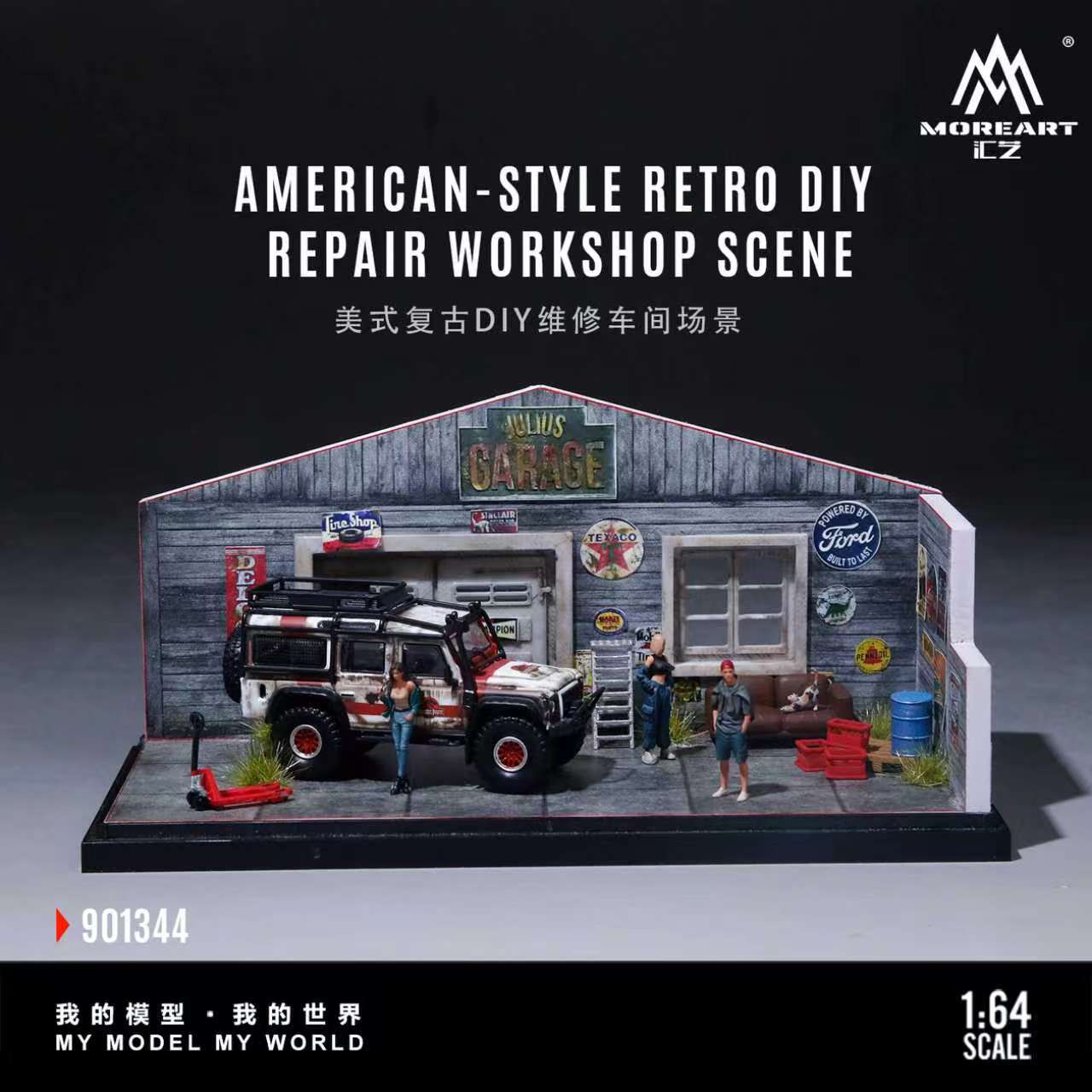 Preorder] MoreArt 1:64 AMERICAN-STYLE RETRO DIY REPAIR WORKSHOP