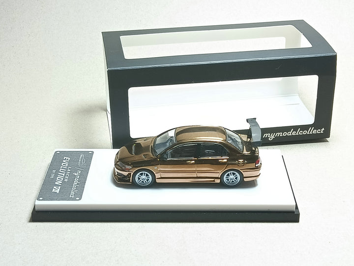 [Preorder] Model Collect 1:64 Mitsubishi Lancer Evolution EVO VII - Chrome Copper