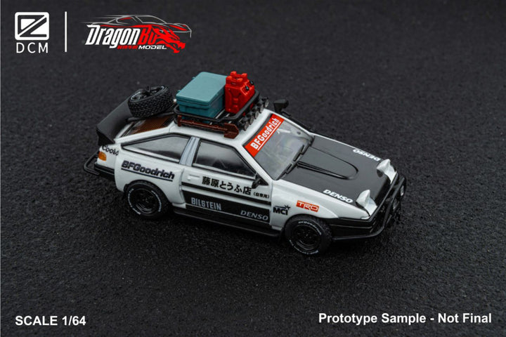[Preorder] D.BoModel & DCM 1:64 Toyota AE86 Modified Doomsday Escape Bearing Wheel (2 Versions)