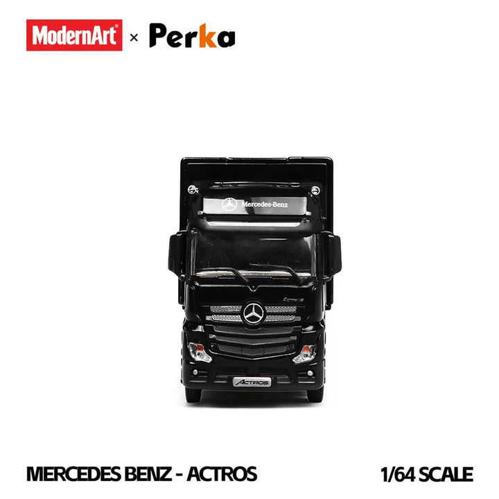 [Preorder] ModernArt X Perka 1:64 Mercedes-Benz Wingspan Van Semi-trailer Black Dot Matrix Simulated MD648702