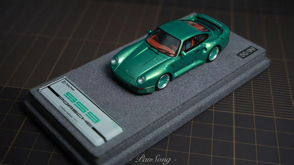 Preorder] Dainty Power Model 1:64 Porsche 959 Green – Horizon Diecast