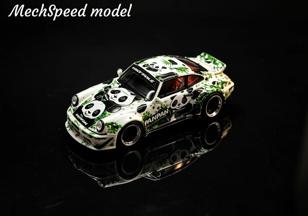 [Preorder] MechSpeed 1:64 Porsche 911 RWB 964 Guofeng (National Style) Panda Livery