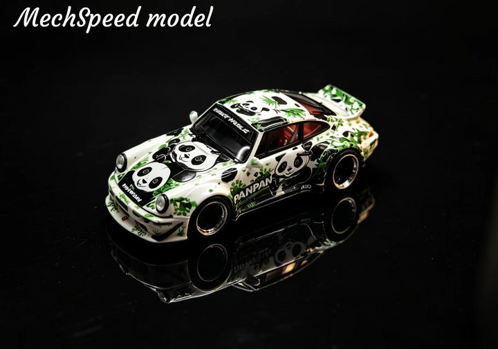 [Preorder] MechSpeed 1:64 Porsche 911 RWB 964 Guofeng (National Style) Panda Livery