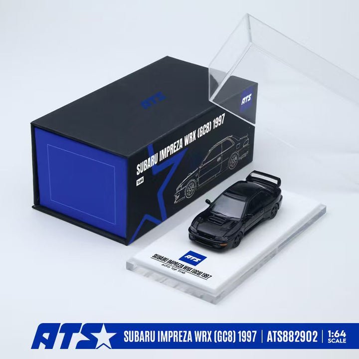 [Preorder] ATS Model 1:64 Subaru IMPREZA WRX (GC8) 1997 White/Black ATS882901/ ATS882902