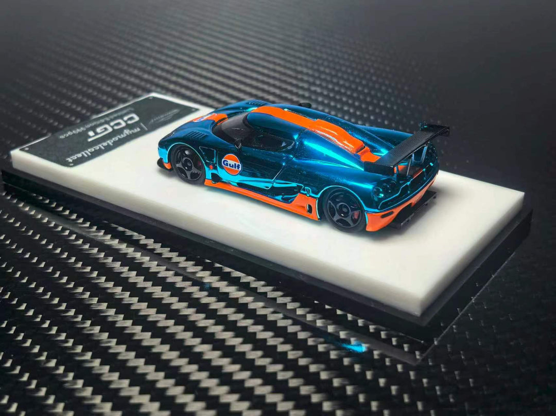 [Preorder] Model Collect 1:64 Koenigsegg ccgt Chrome Gulf Blue/Orange Edition MC640027D