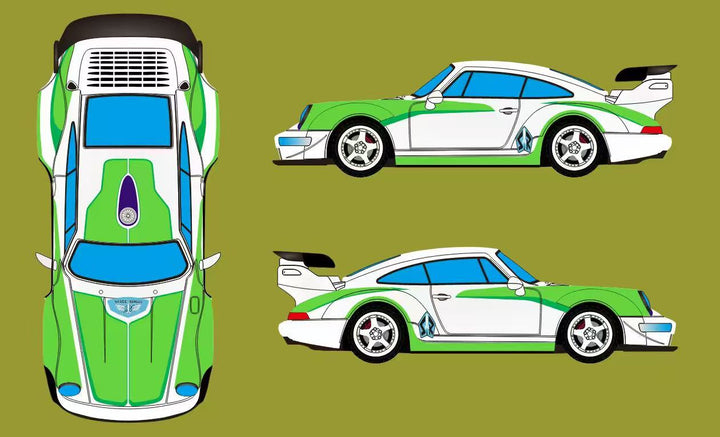 [Preorder] Flame 1:64 Porsche RWB 993 964 (2 Versions)
