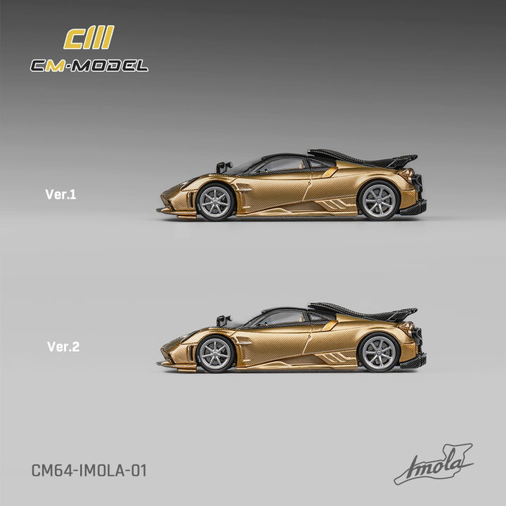 [Preorder] CM Model 1:64 Pagani Imola - Gold Full Carbon