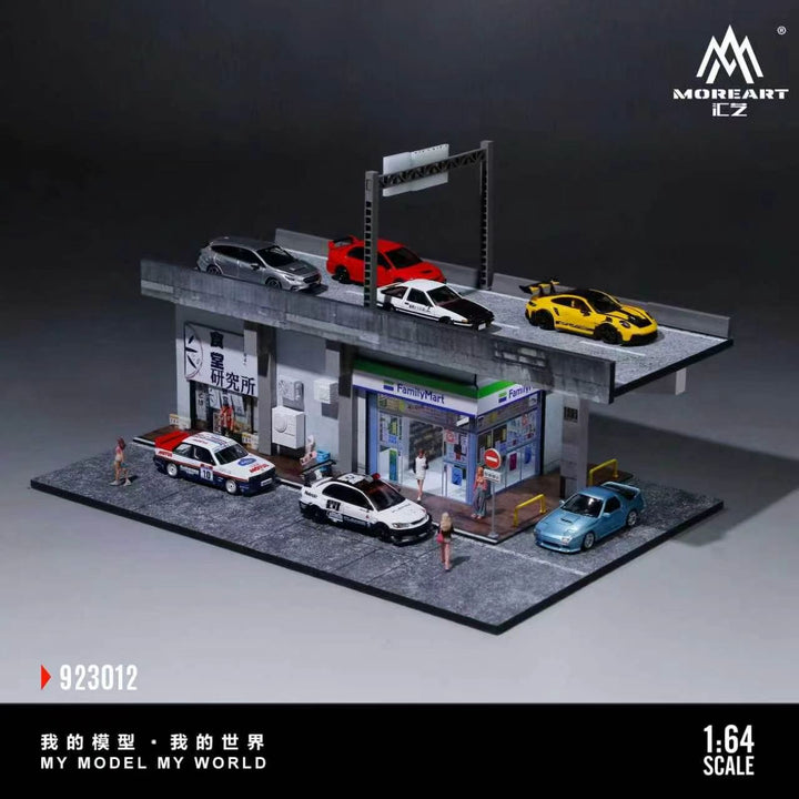 [Preorder] MoreArt 1:64 FAMILY MART CONVENIENCE STORE VIADUCT SCENE MO923012
