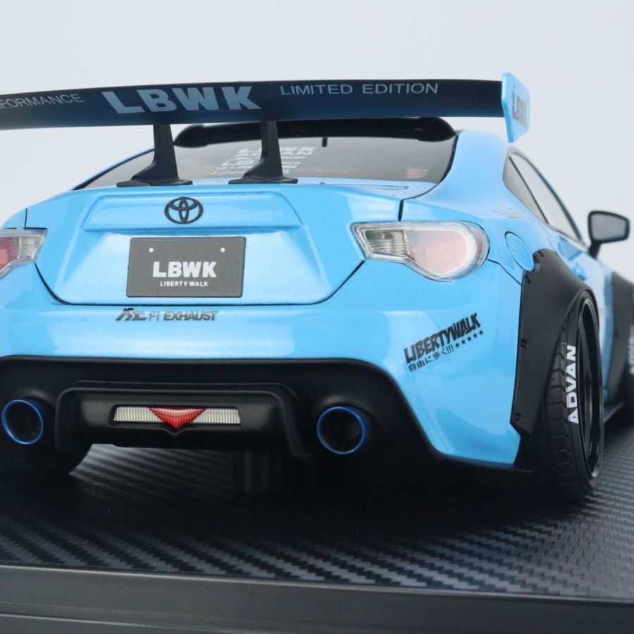 Ignition Model 1:18 LB nation 86 WORKS Full Complete ver.1 Light Blue ...