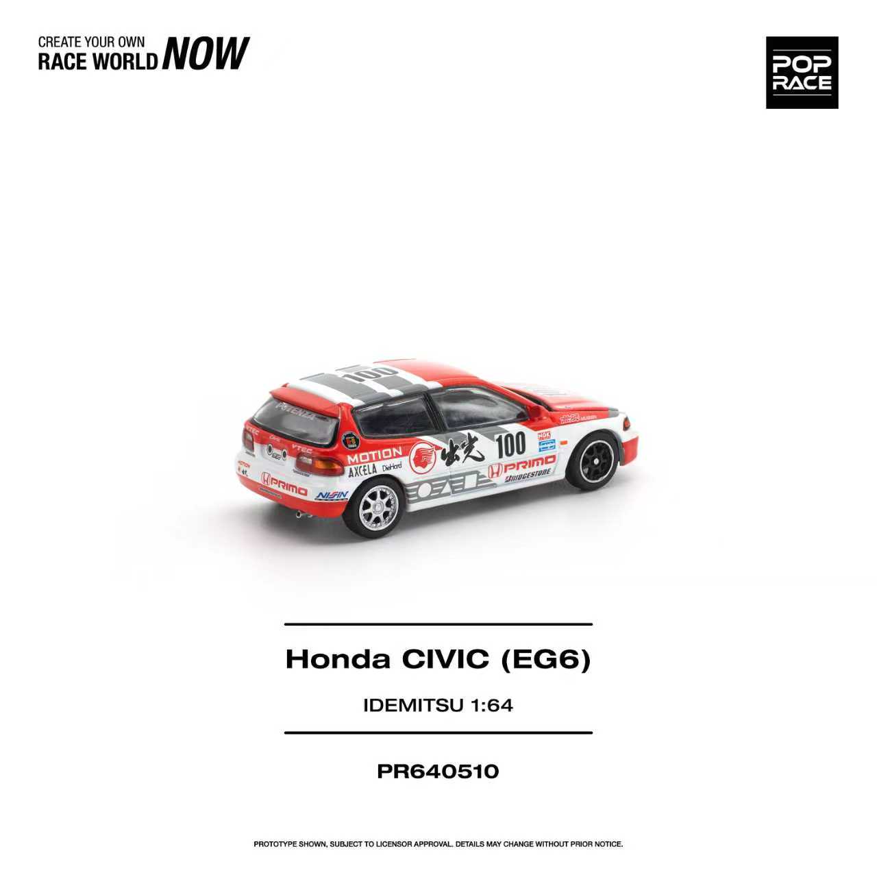 Preorder] POPRACE 1:64 Honda Civic (EG6) IDEMITSU MOTION INFINITE