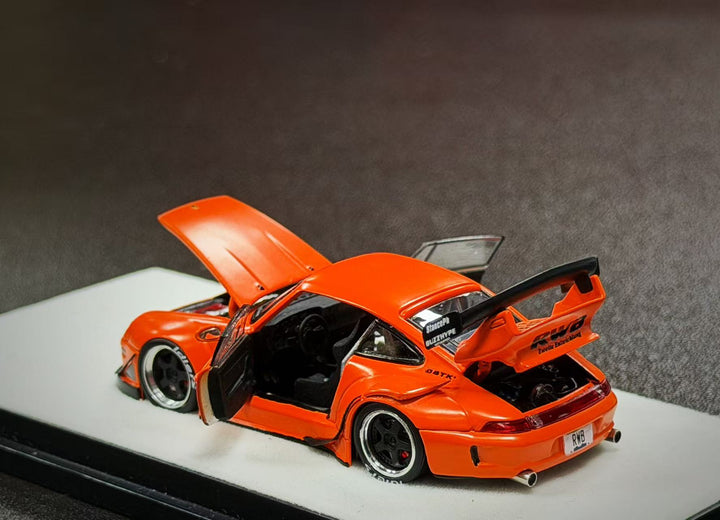 [Preorder] PGM 1:64 Porsche RWB 993 Thermal Orange PGM-640315 (2 Versions)