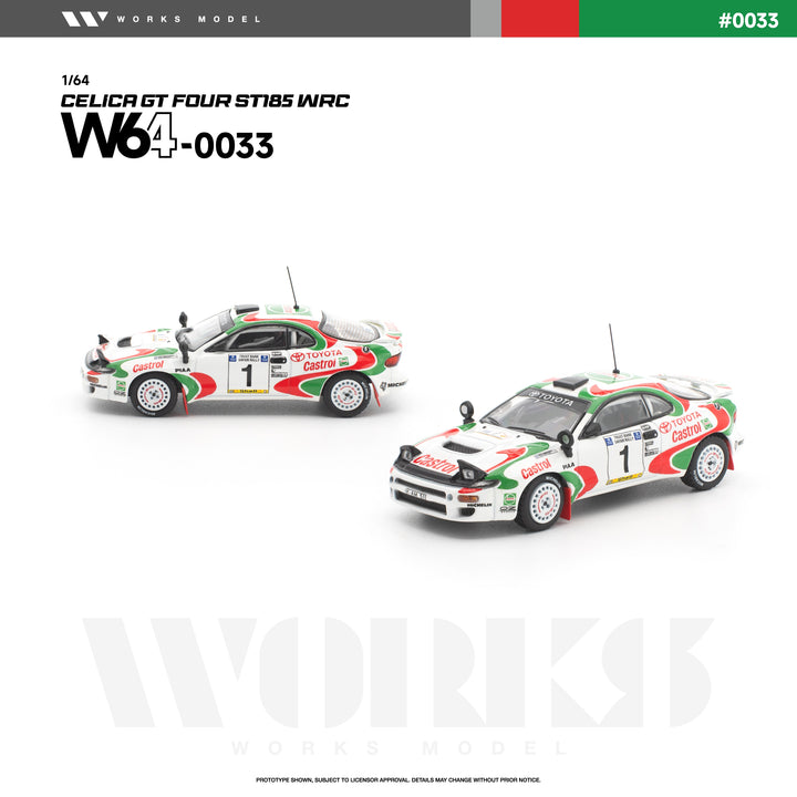 [Preorder] Works Model 1:64 Toyota Celica GT-Four ST185 WRC W640033