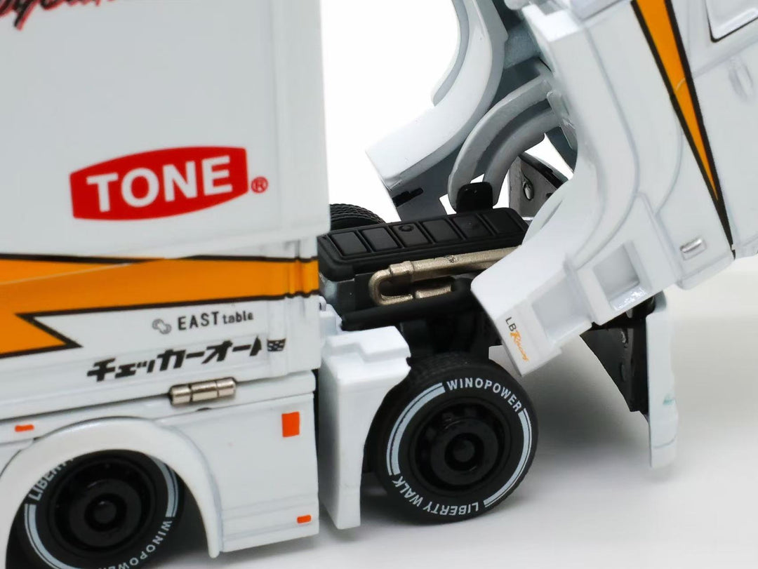 [Preorder] Tubro Truck 1:64 Super Great LBWK Mitsubishi Fuso Yellow Lightning Silhouette Livery